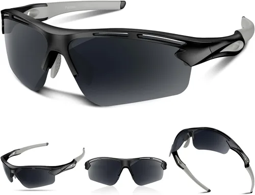 Vista 18 de Lentes de sol polarizados deportivos para hombres y mujeres, protección UV400 para correr, ciclismo, pesca, senderismo, TR90