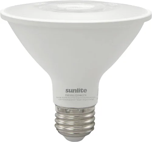 Vista 10 de Sunlite Bombilla LED PAR30 reflectora, 9 vatios (75 W = ), 750 lúmenes, base E26 media, 90 CRI, regulable, reflector, compatible con el título 20