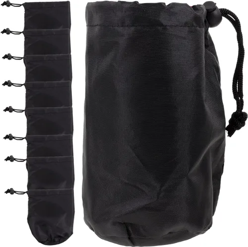 Vista 8 de 12 fundas opacas para tarros Mason de boca ancha, cubiertas de tarro hidropónico, fundas reutilizables ajustables con cordón para conservas, 6.49 x