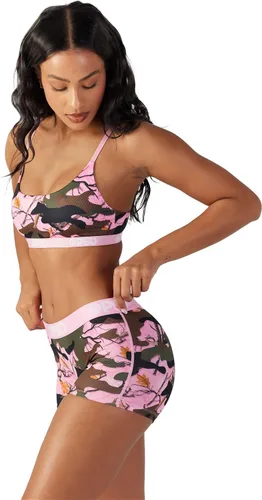Vista 3 de PSD Pantalones cortos con estampado de camuflaje para mujer, ropa interior de cobertura completa, cómodas bragas elásticas para mujer