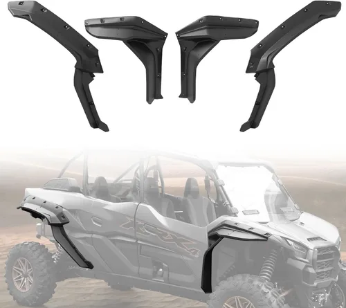 Vista 13 de A & UTV PRO Deflector de guardabarros izquierdo para Can-Am Maverick X3 Max Turbo R Xds 2017-2024 2025, extensiones combinadas para guardabarros