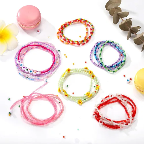 Vista 6 de Funtopia 120 Colores Cuentas de Semillas de 2 mm para Hacer Joyas, 49000 Piezas de Cuentas de Vidrio Pequeñas para Pulseras, Kit de Pulseras