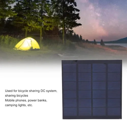 Vista 5 de Panel solar monocristalino de 6V 1.5W alta tasa de conversión Tamaño compacto resistente al agua resistente a los rayos UV Diseño para bicicleta