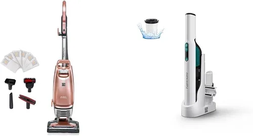 Vista 10 de Kenmore Intuition BU4020 - Aspiradora vertical en bolsa, apta para mascotas, aspiradora de alfombras elevable, 2 motores de succión con filtro HEPA