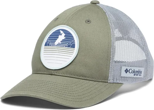 Vista 10 de Columbia Parche PFG Trucker Snap Back Placa de matrícula gris frío/Tx