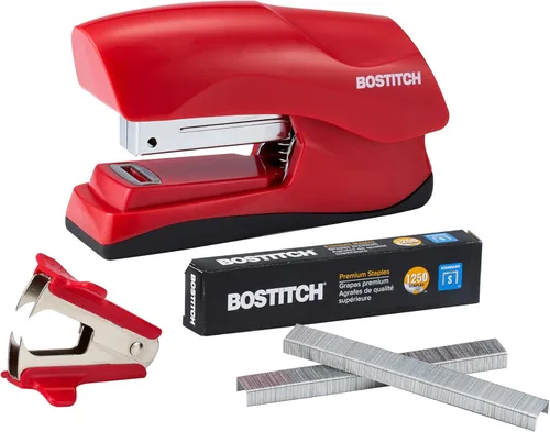 Vista 12 de Bostitch Office - Engrapadora de servicio pesado de 40 hojas con 1250 grapas y removedor de grapas, tamaño de engrapadora pequeña, cabe en la palma