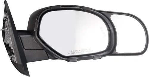 Vista 2 de K SOURCE Snap & Zap 80900 Espejo de remolque de ajuste personalizado para Escalade 2007-2014, Silverado 2500, 3500, Suburban, Tahoe, Sierra 2500