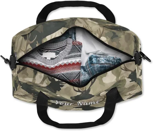 Vista 7 de Bolsa de lona personalizada para niños, diseño geométrico a cuadros, bolsa de gimnasio deportiva personalizada para niños y niñas, bolsas de viaje