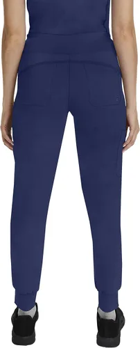Vista 2 de Healing Hands Jogger Scrubs for Women Six Pocket Tara Scrub Pant 9233 Purple Label
