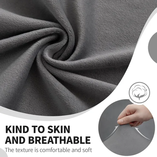 Vista 5 de HDCAXKJ Fundas para sofá modular reclinable, de terciopelo en forma de L, lavable, elástica, suave, con parte inferior elástica antideslizante