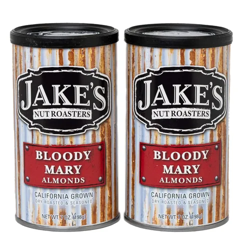 Vista 8 de Jake's Nut Roasters - Almendras para barbacoa (paquete de 2) almendras sazonadas tostadas secas enteras - Bocadillo alto en proteínas con sabor a