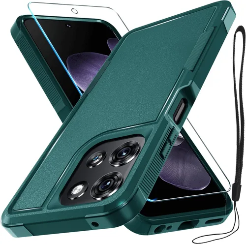 Vista 23 de Funda compatible con Moto G 5G 2024, cuerpo completo, resistente, resistente, a prueba de golpes, con correa de cordón, protector de pantalla