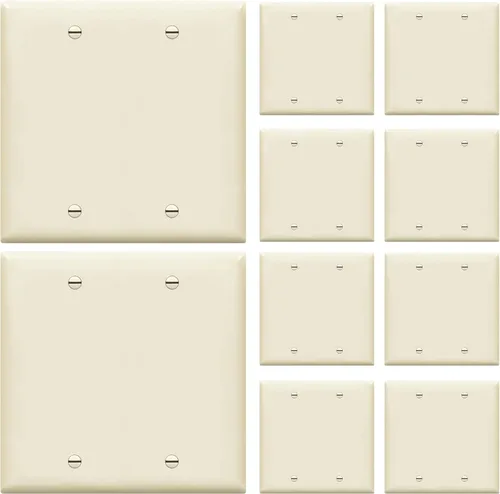 Vista 17 de ENERLITES - Placa de pared para ocultar dispositivos, acabado brillante, tamaño estándar 1 gancho 4.50 x 2.76 pulgadas, termoplástico de Negro
