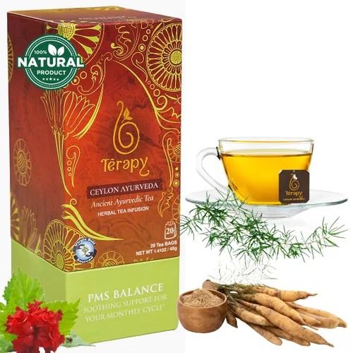 Vista 16 de Térapy Té de Manzanilla de Ceilán Bolsas de té de hierbas orgánicas USDA Ingredientes ayurvédicos 100% naturales incluyendo manzanilla orgánica