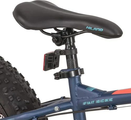 Vista 5 de Hiland - Bicicleta de montaña con neumáticos gruesos de 20 pulgadas para niños y niñas de 5 años en adelante, Shimano de 7 velocidades, freno