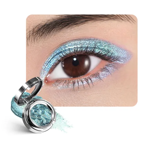 Vista 38 de CHARMACY Star Bomb - Sombra de ojos multicolor con purpurina, paleta de sombras de ojos que cambian de color, sombras de ojos en crema altamente