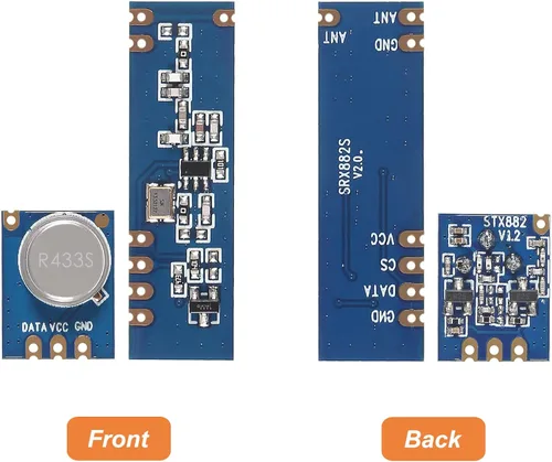 Vista 5 de 4Sets 433MHz Ask STX882 SRX882 Transmisor de control remoto inalámbrico y módulo receptor Kit STX882+SRX882 con antena de resorte de cobre