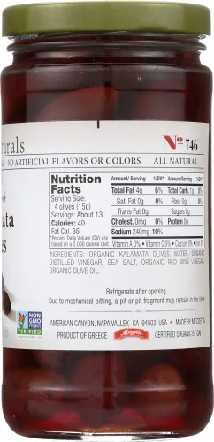 Vista 4 de Jeff's Naturals Aceitunas kalamata griegas orgánicas sin hueso, 7 onzas (paquete de 2)