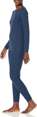 Vista 4 de Tienda Essentials Conjunto de pijama de punto gofre ajustado para mujer