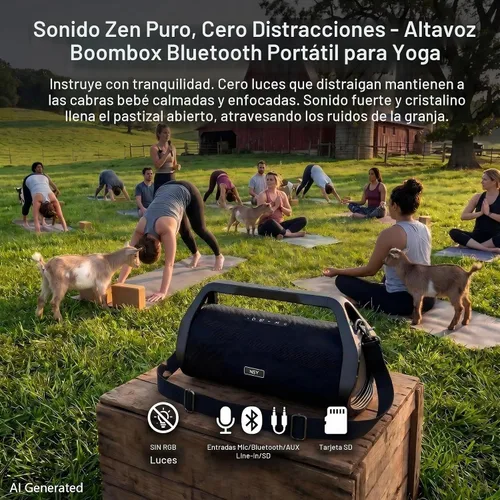 Vista 5 de Altavoz al aire libre ruidoso de 80W Boombox, IP66 impermeable