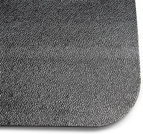 Vista 4 de Floortex® Advantagemat® - Tapete de vinilo negro para silla con bordes para suelo duro, 36 x 48 pulgadas