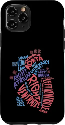 Vista 29 de Cardiac Nurse Anatomical Heart Cardiology Medical Gift Case for iPhone 17