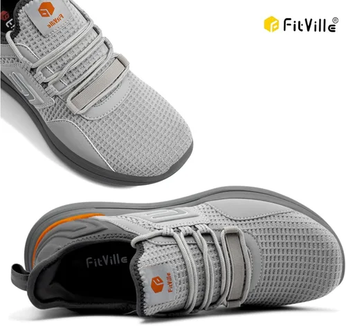 Vista 3 de FitVille Zapatillas deportivas anchas para hombre con puntera ancha - Fresh Core