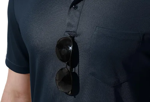 Vista 6 de YSENTO Camisas polo para hombre ajuste seco manga corta cuello y bolsillo para golf