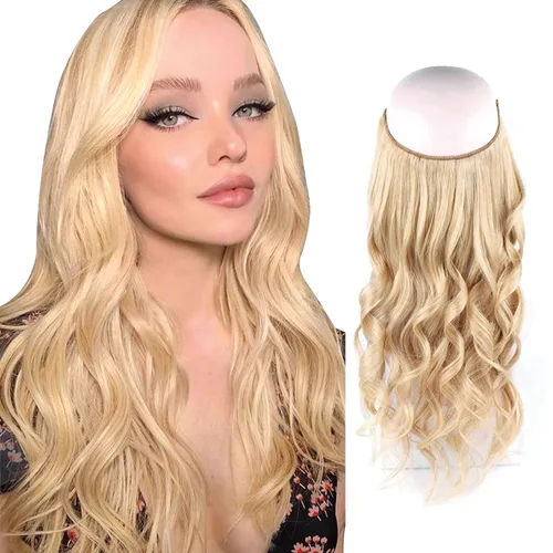Vista 48 de Sassina Extensiones de Cabello con Alambre Invisible Cabello Humano Real con Alambre Transparente Tamaño Ajustable Clips Seguros Naturales Liso