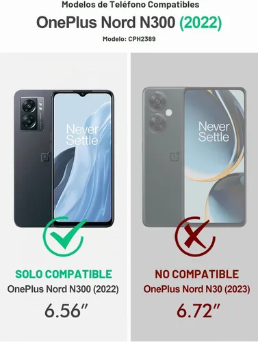 Vista 2 de Poetic Revolution Series - Funda protectora para OnePlus Nord N300 5G, de cuerpo completo, resistente de doble capa, a prueba de golpes, con función