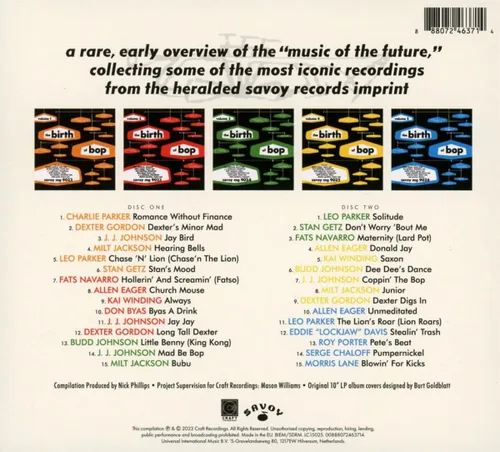 Vista 2 de The Birth Of Bop The Savoy 10-Inch LP Collection2 CD