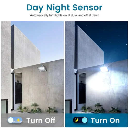 Vista 2 de Sensor de Fotocélula para Exteriores, Control de Iluminación de Conducción Montaje Giratorio de Atardecer a Amanecer, Interruptor de Sensor