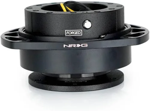Vista 3 de NRG Innovations NRG-SRK-257BK-BK Kit de liberación rápida para volante Gen 2.0, adaptador, cuerpo negro/anillo recortado negro, patrón de pernos