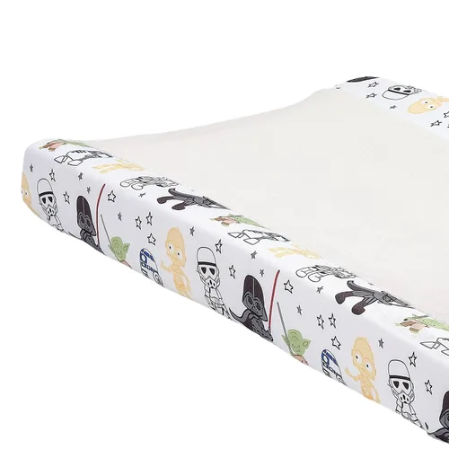 Vista 2 de Lambs & Ivy Star Wars - Funda para cambiador clásico - Yoda/Darth Vader/R2-D2/C-3PO