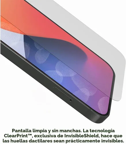 Vista 4 de ZAGG InvisibleShield Glass Elite+ Plus - Protector de pantalla para iPhone 12, iPhone 12 Pro, iPhone 11 y iPhone XR, vidrio templado más fuerte