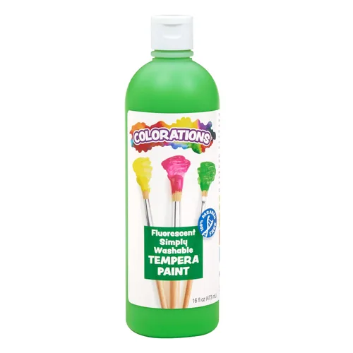 Vista 13 de Colorations WSTBK - Témpera lavable simple, color negro Azul Fluorescente (Fluorescent Blue)