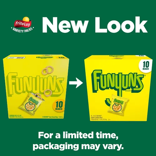 Vista 5 de Frito Lay, Funyuns - Anillos con sabor a cebolla, 0.75 onzas, 10