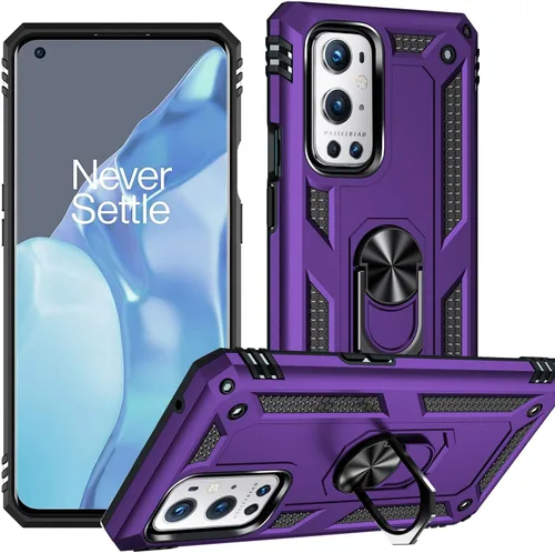 Vista 11 de ADDIT OnePlus 9 Pro - Funda para OnePlus 9 Pro, con anillo de soporte, soporte ajustable, grado militar, protección resistente, a prueba de golpes