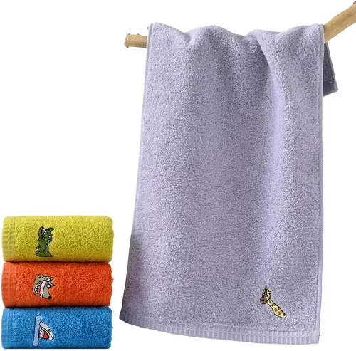 Vista 4 de sense gnosis Toallas faciales de 100% algodón para niños, toallas de dedo para baño, juego de toallas bordadas con animales para niños y toallitas