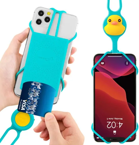 Vista 11 de Cordón para llevar teléfono celular + soporte de cuello 2 y protector de teléfono 2
