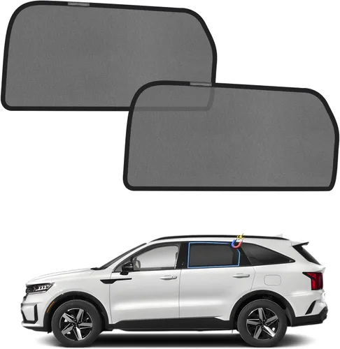 Vista 20 de KUST Persianas de ventana de automóvil para Toyota 4Runner 2011-2023, accesorios de malla transpirable, cubiertas magnéticas de malla transpirable