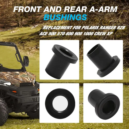 Vista 4 de Hoypeyfiy Bujes de brazo A delantero y trasero de repuesto para Polaris Ranger RZR ACE 500 570 800 900 1000 Crew XP 2014-2020 (36 piezas)