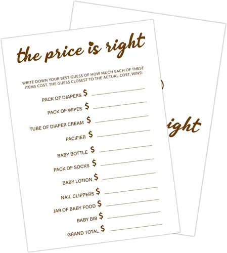 Vista 6 de 30 PCS Tarjetas de Predicciones y Consejos de Bebé Oso, Juego de Baby Shower para Niño Niña, Neutral de Género Fiesta de Revelación de Género