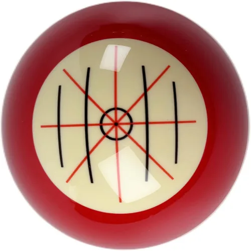 Vista 5 de Bola estándar de billar Pro Cup con 6 puntos rojos 2-1/4 '' 6 oz práctica entrenamiento taco bola