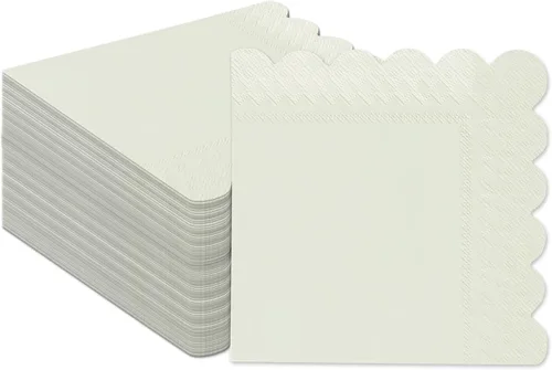 Vista 20 de qiqee 24 colores Morandi servilletas de cóctel 5x5 pulgadas, servilletas desechables para bebidas, boda, cena, fiesta de cumpleaños, diseño de ola