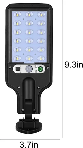 Vista 3 de Farolas solares para exteriores, impermeables, IP65, con energía solar, del atardecer al amanecer con sensor de movimiento, luz de inundación LED