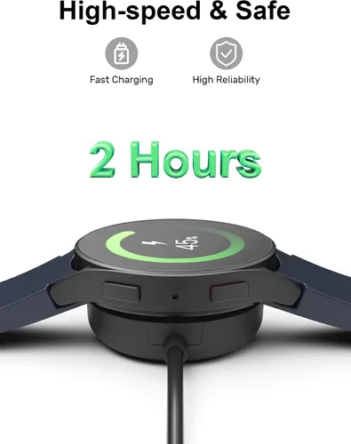 Vista 4 de Cargador USB C compatible con Samsung Galaxy Watch 7/Ultra/FE/ 6/6 Classic/5/5 Pro/4/4 Classic/3/Active 2/Cable de carga activo tipo C