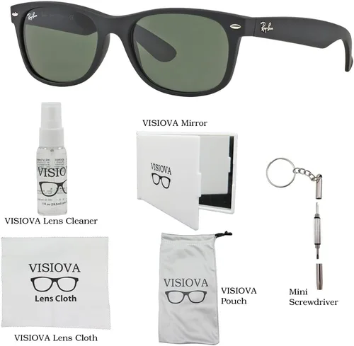 Vista 2 de Ray-Ban RB2132 Nuevo paquete de gafas de sol Wayfarer con accesorios VISIOVA