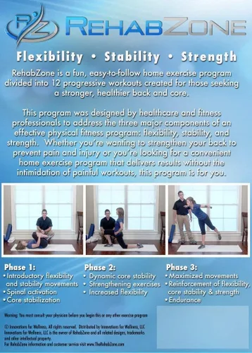 Vista 2 de Lower Back and Core Exercise Plan: programa de ejercicios para hacer en casa para el dolor de espalda baja, respaldo médico.