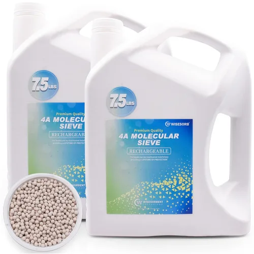 Vista 21 de Wisesorb - Perlas desecantes de tamiz molecular 5A de 3.17 KG, deshumidificadores dessecantes reutilizables absorbentes de humedad